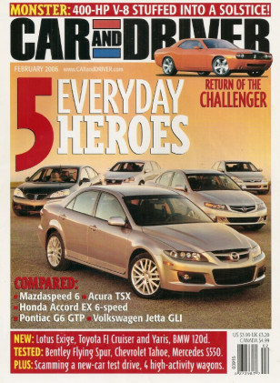 CAR & DRIVER 2006 FEB - EXIGE, CHALLENGER CONCEPT